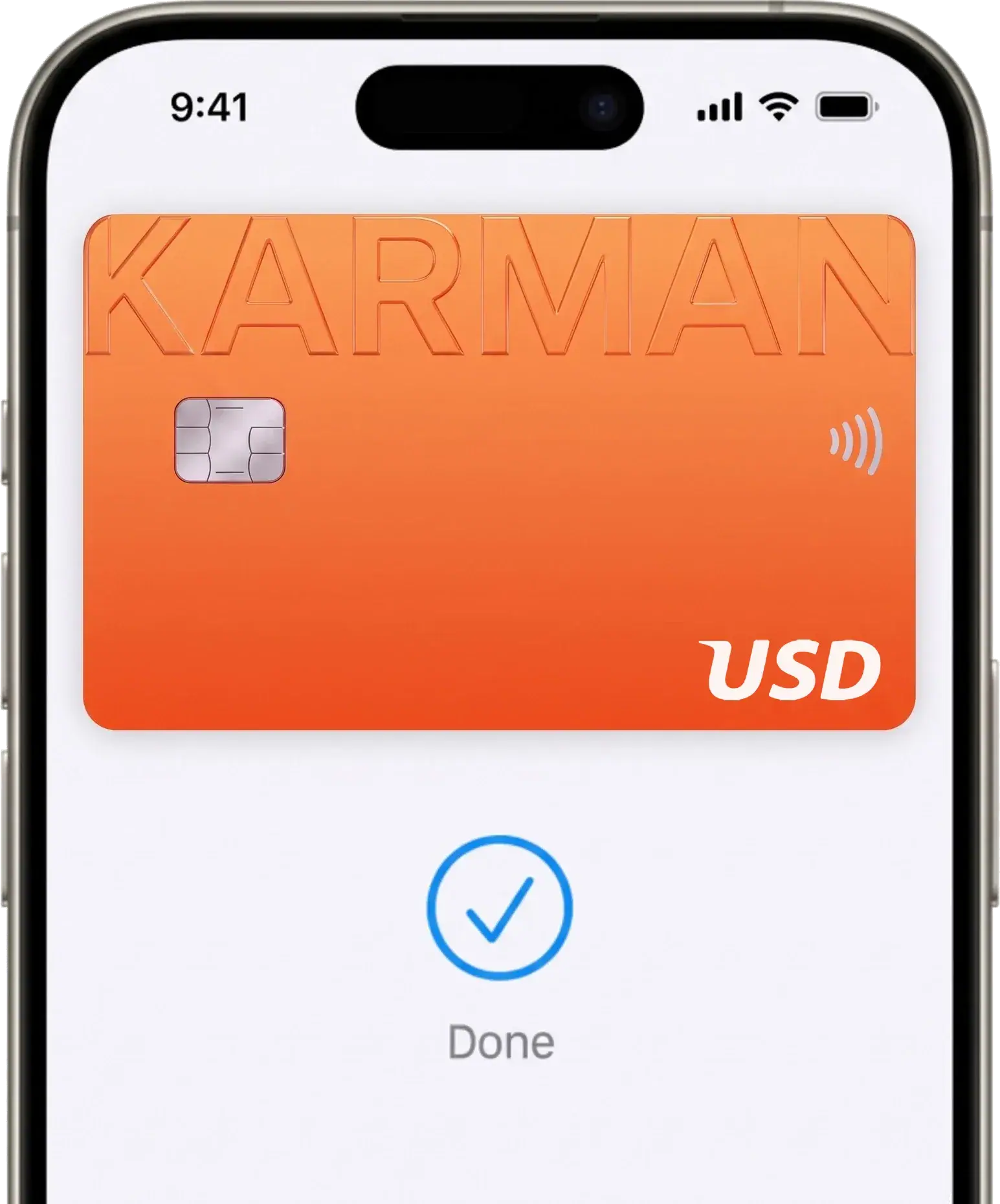 Оплата зарубежной картой Karman.pay через Apple Pay на телефоне
